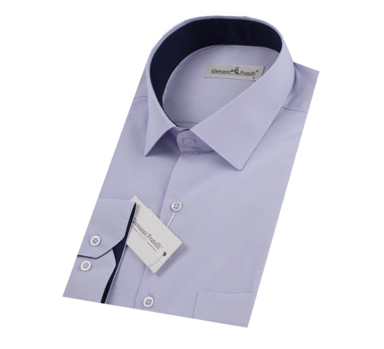 Classic Long Sleeve Patterned Shirt 3GMK330340028 Classic Long Sleeve Patterned Shirt 3GMK330340028