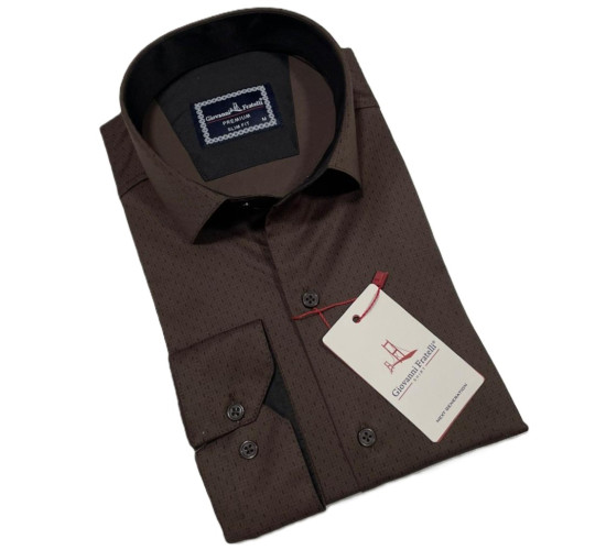 Giovanni Fratelli Slim Fit Uzun Kol Desenli Gömlek 3GMK312460008