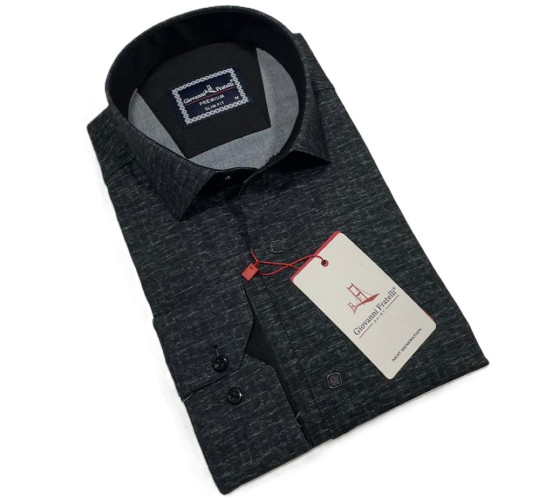 Giovanni Fratelli Slim Fit Uzun Kol Desenli Gömlek 3GMK312461002
