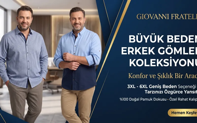 Büyük Beden Erkek Gömlek Koleksiyonu