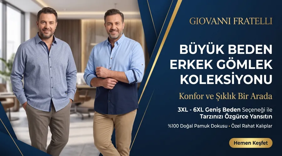 Büyük Beden Erkek Gömlek Koleksiyonu
