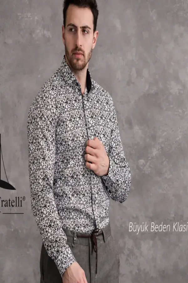 Erkek Klasik Büyük Beden Gömlek Modelleri