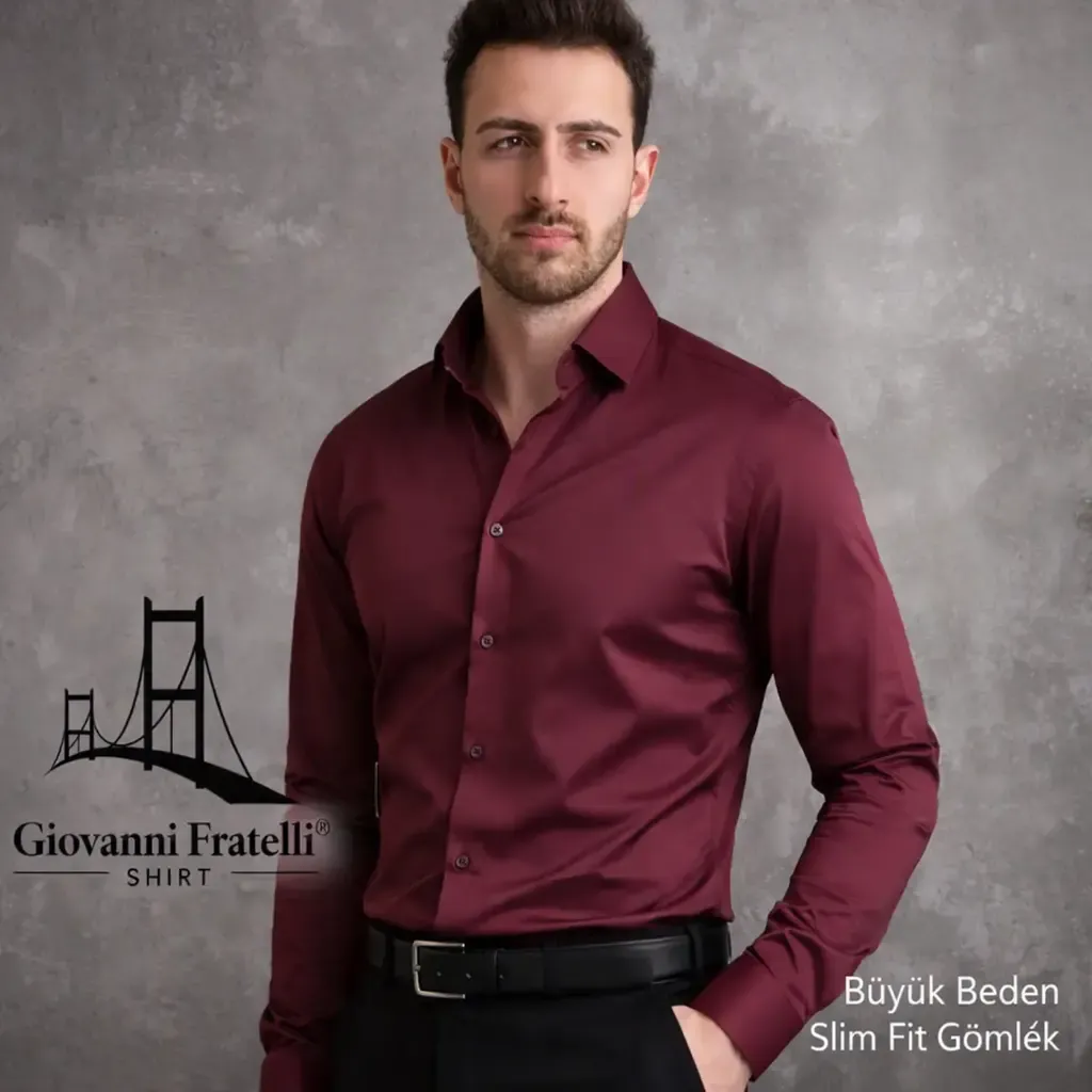 Slim Fit Büyük Beden gömlek