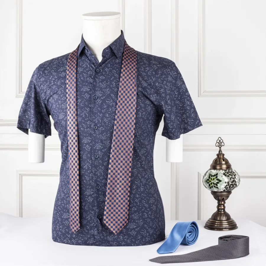 Büyük Beden Slim Fit Kısa Kol Gömlek