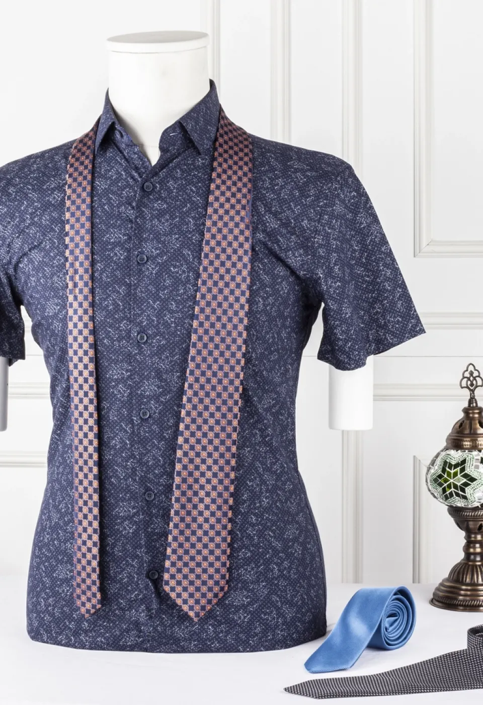 Büyük Beden Slim Fit Kısa Kol Gömlek