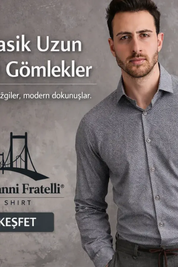Erkek Klasik Uzun Kol Gömlek Modelleri