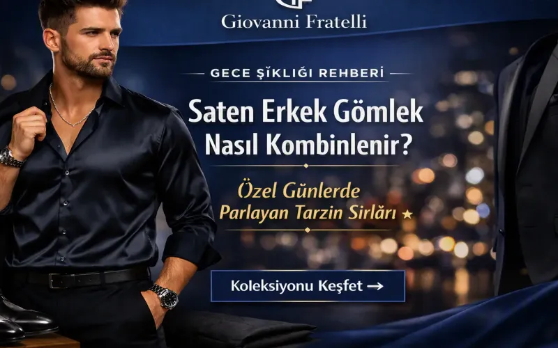 Saten Erkek Gömlek Nasıl Kombinlenir? Gece Şıklığı ve Özel Gün Rehberi