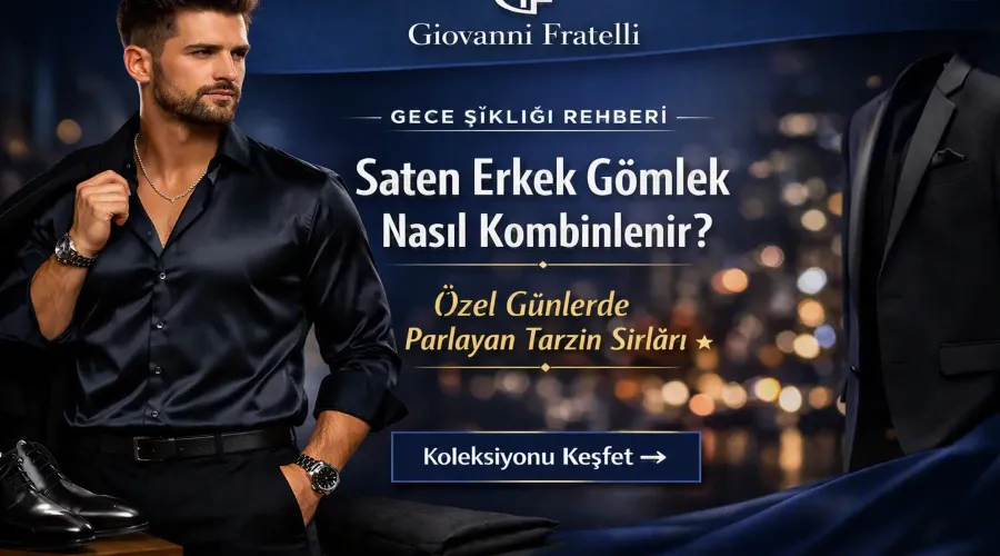 Saten Erkek Gömlek Nasıl Kombinlenir? Gece Şıklığı ve Özel Gün Rehberi