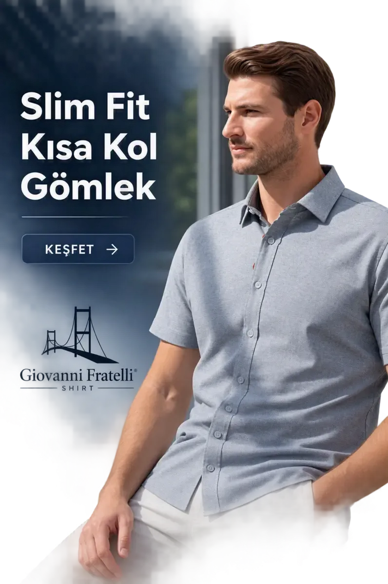 Slim Fit Kısa Kol Gömlek