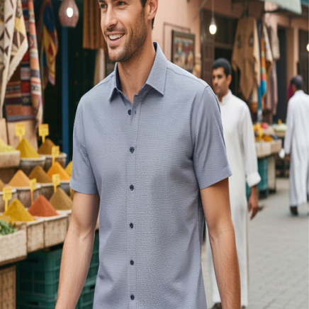 slim fit kısa kol gömlek
