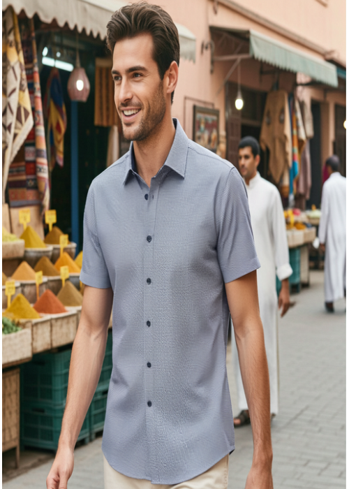 Slim Fit Kısa Kol Gömlek