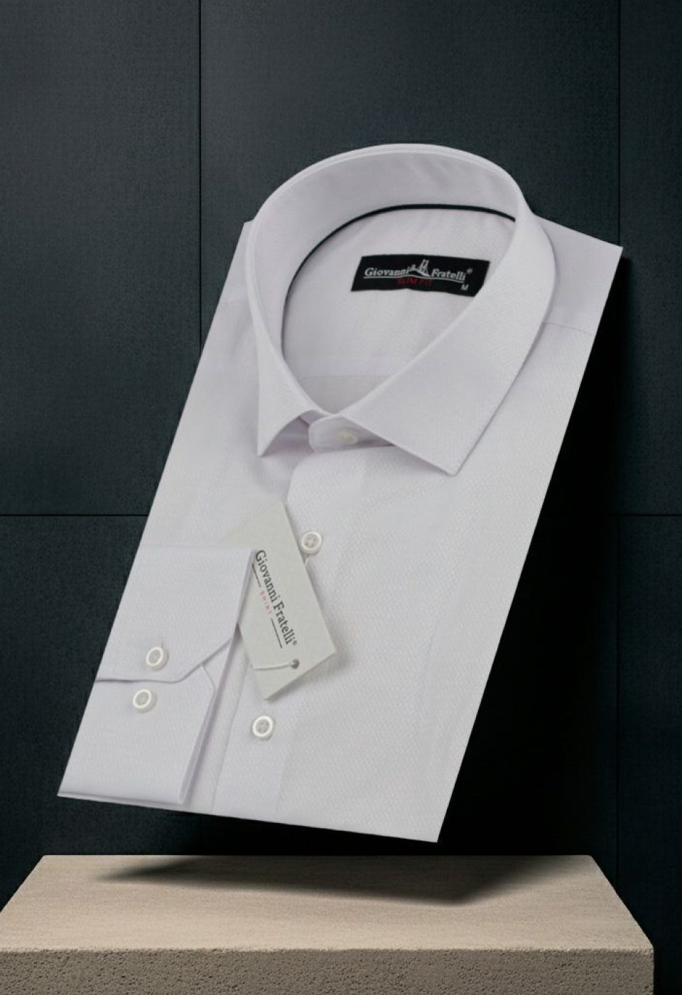 Slim Fit Uzun Kol Desenli Erkek Gömlek 0101 CR 001