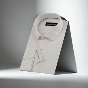 Slim Fit Uzun Kol Desenli Erkek Gömlek 0101 CR 005