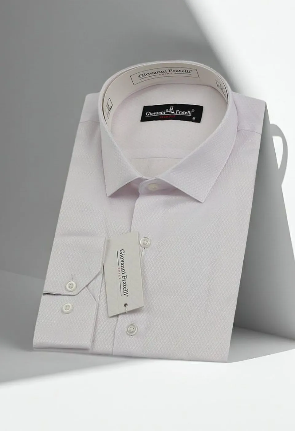 Slim Fit Uzun Kol Desenli Jakar Armürlü Gömlek 0123 CR 001