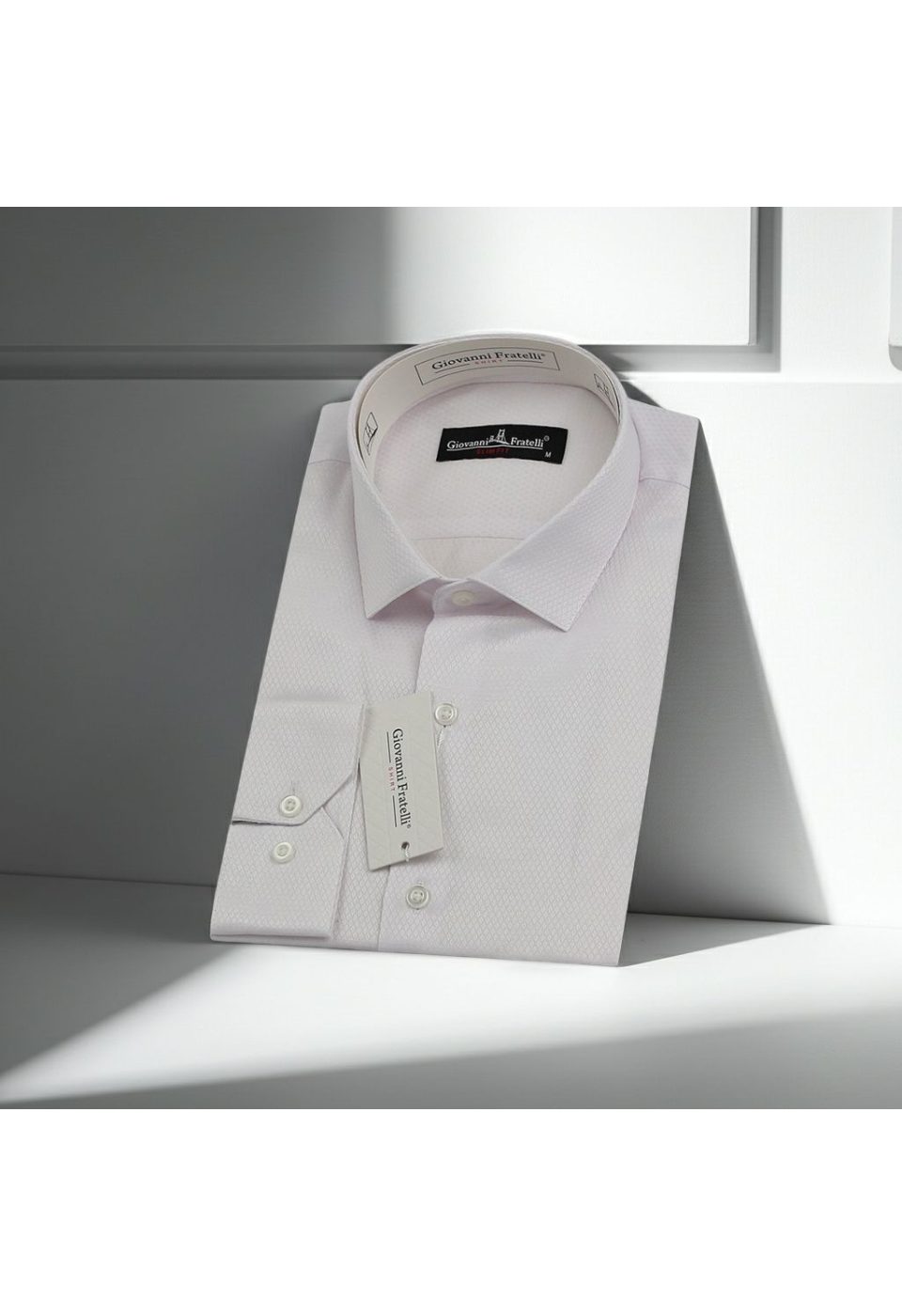 Slim Fit Uzun Kol Desenli Jakar Armürlü Gömlek 0123 CR 001 - Giovanni Fratelli