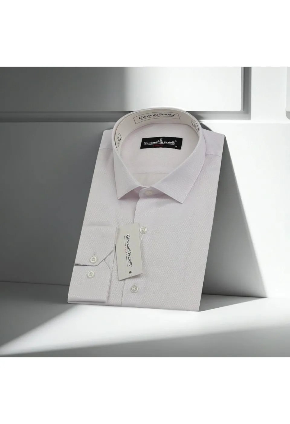 Slim Fit Uzun Kol Desenli Jakar Armürlü Gömlek 0123 CR 001 - Giovanni Fratelli