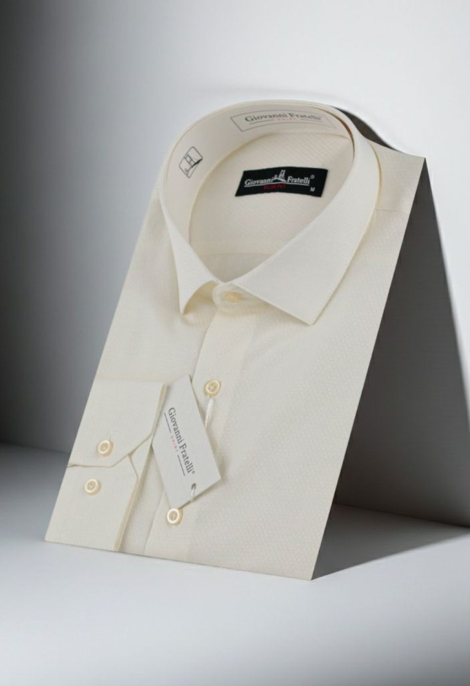 Slim Fit Uzun Kol Desenli Jakar Armürlü Gömlek 0123 CR 002