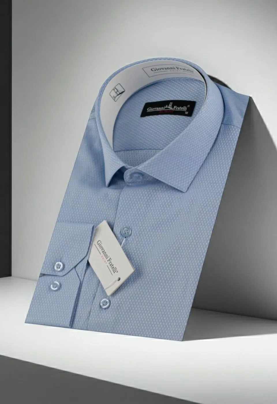 Slim Fit Uzun Kol Desenli Jakar Armürlü Gömlek 0123 CR 003