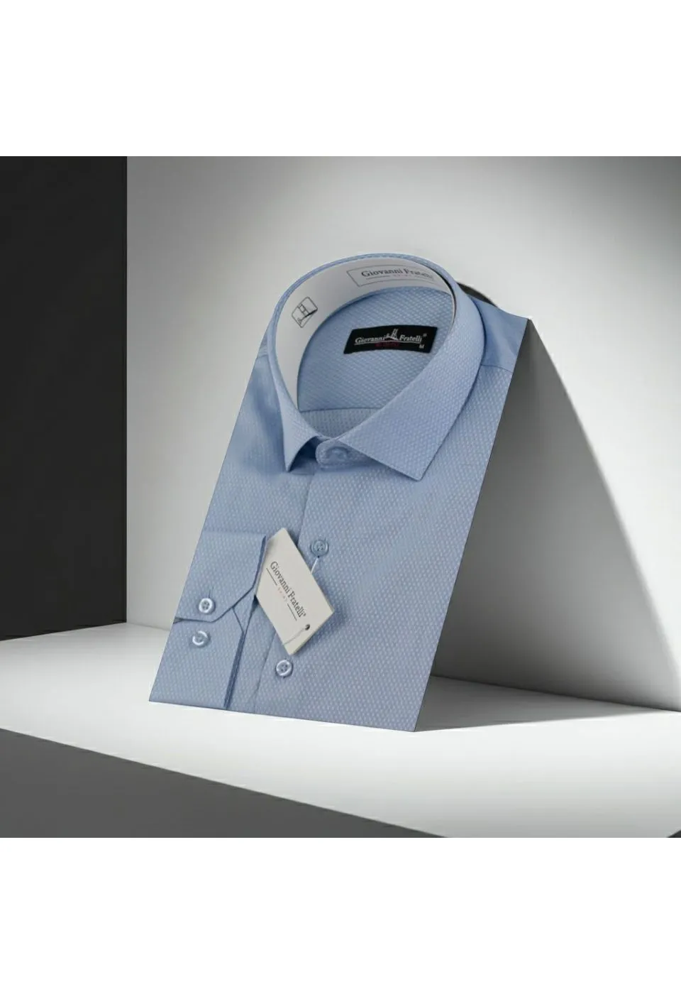 Slim Fit Uzun Kol Desenli Jakar Armürlü Gömlek 0123 CR 003