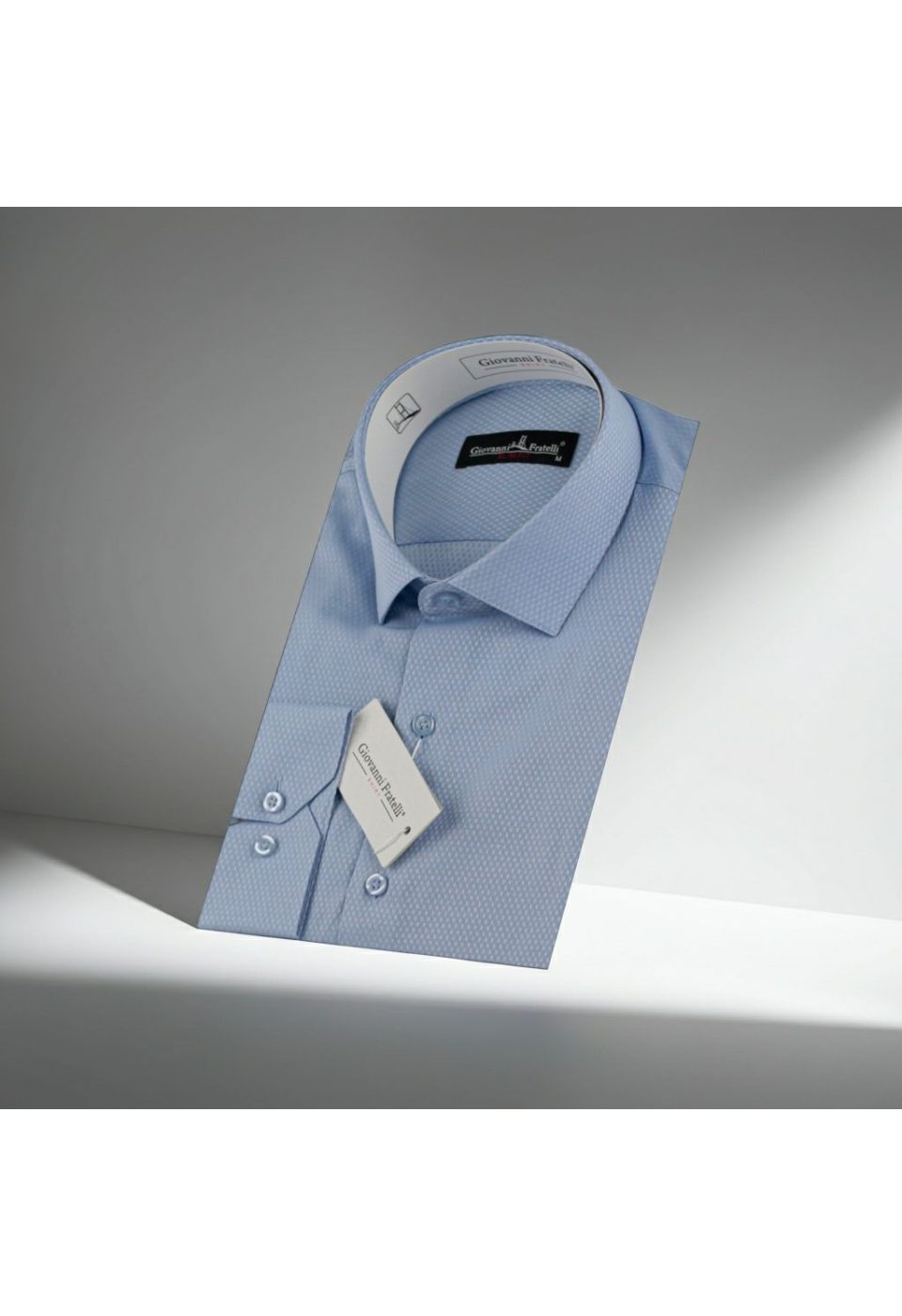 Slim Fit Uzun Kol Desenli Jakar Armürlü Gömlek 0123 CR 003
