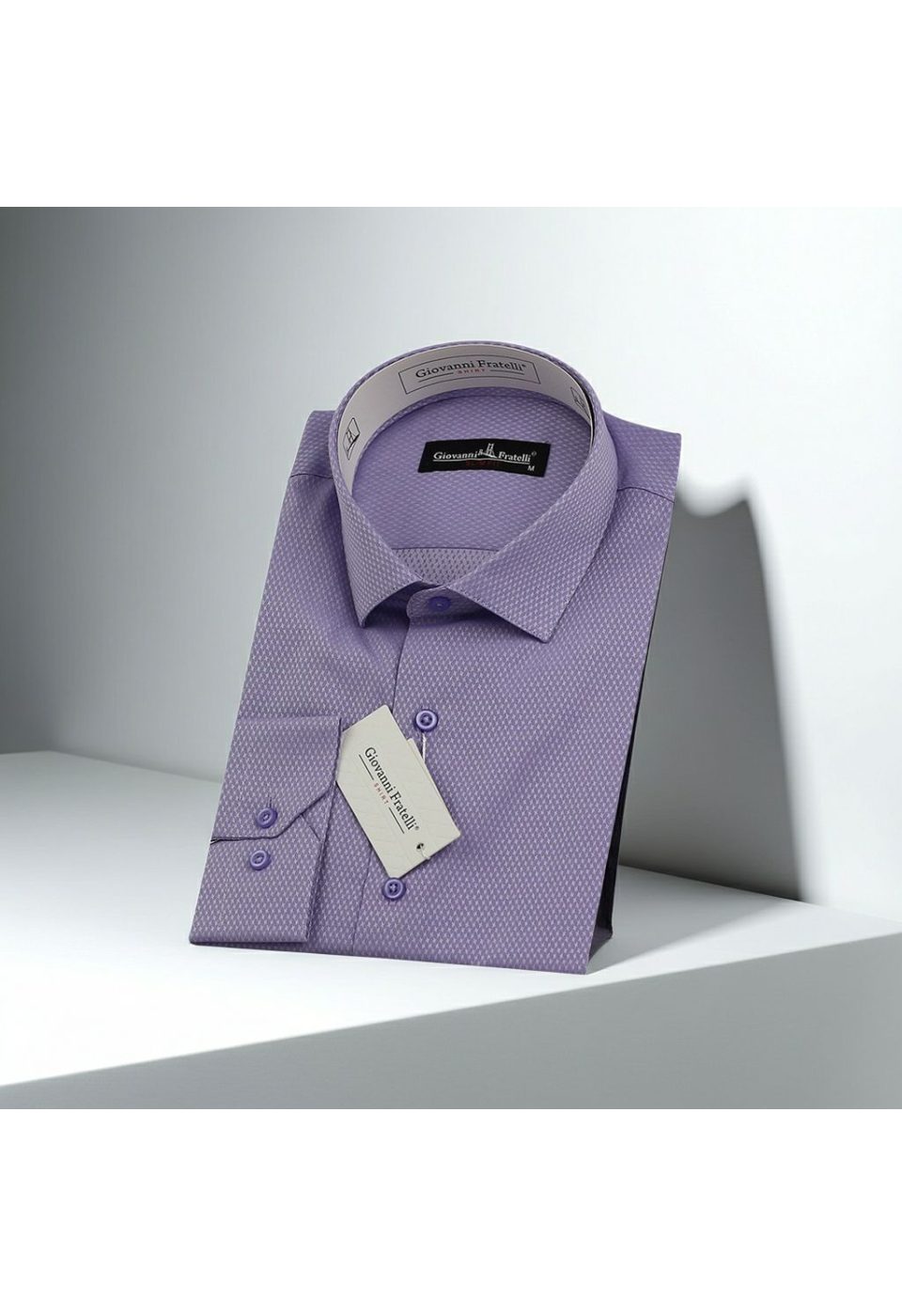 Slim Fit Uzun Kol Desenli Jakar Armürlü Gömlek 0123 CR 006