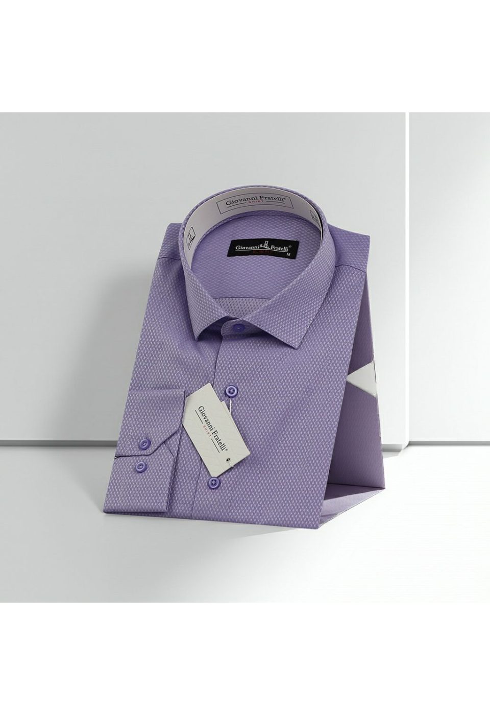 Slim Fit Uzun Kol Desenli Jakar Armürlü Gömlek 0123 CR 006