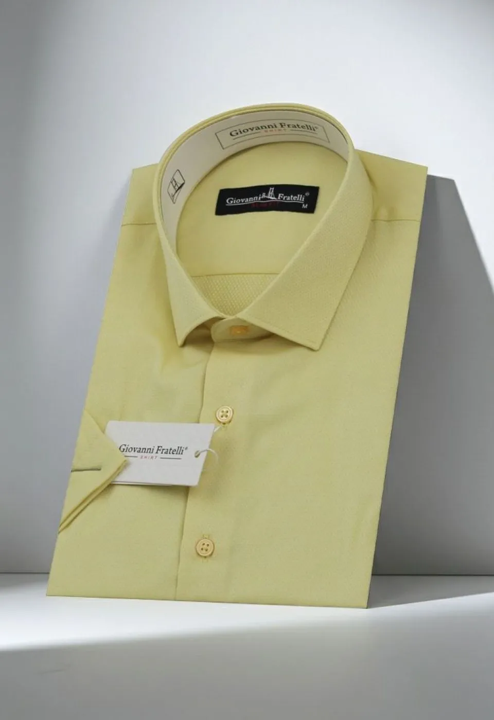 Slim Fit Kısa Kol Armürlü Jakar Erkek Gömlek 3GMK330123012