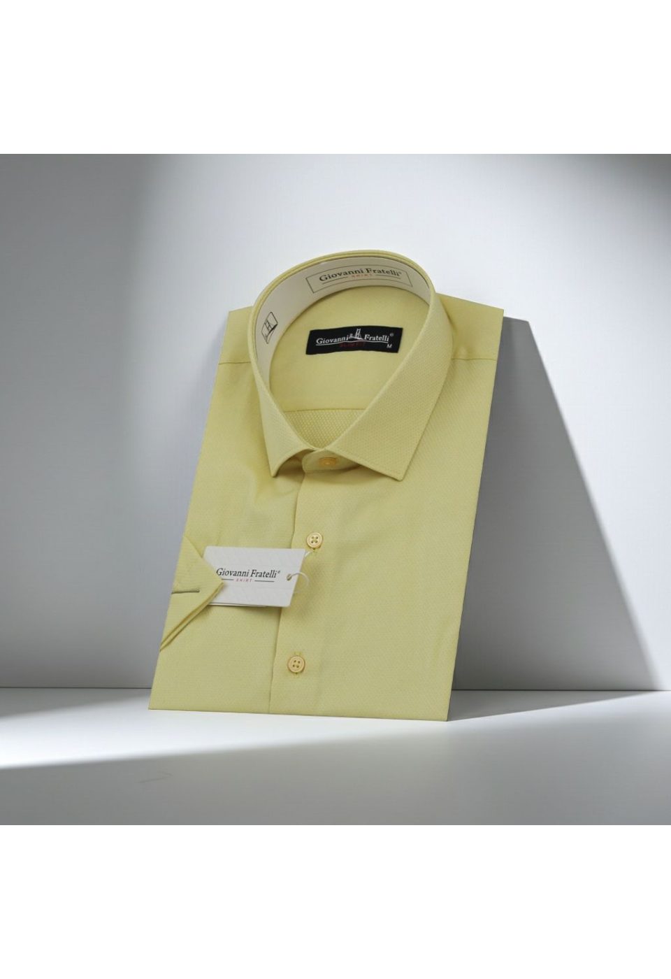 Slim Fit Kısa Kol Armürlü Jakar Erkek Gömlek 3GMK330123012 - Giovanni Fratelli