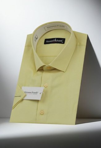 Slim Fit Kısa Kol Armürlü Jakar Erkek Gömlek 3GMK330123012