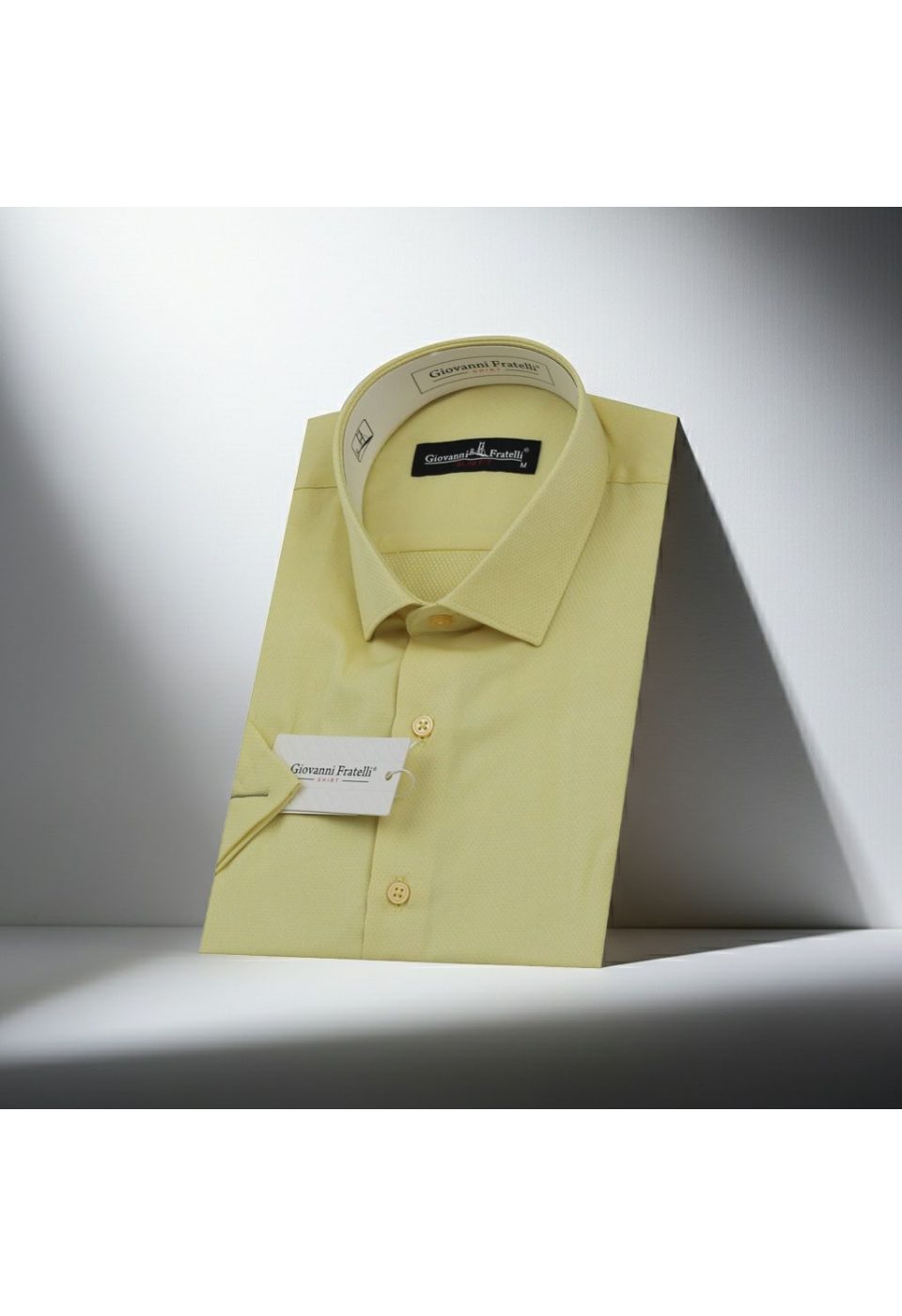 Slim Fit Kısa Kol Armürlü Jakar Erkek Gömlek 3GMK330123012 - Giovanni Fratelli