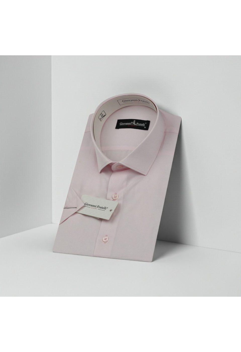 Slim Fit Kısa Kol Armürlü Jakar Erkek Gömlek 3GMK340124005 - Giovanni Fratelli