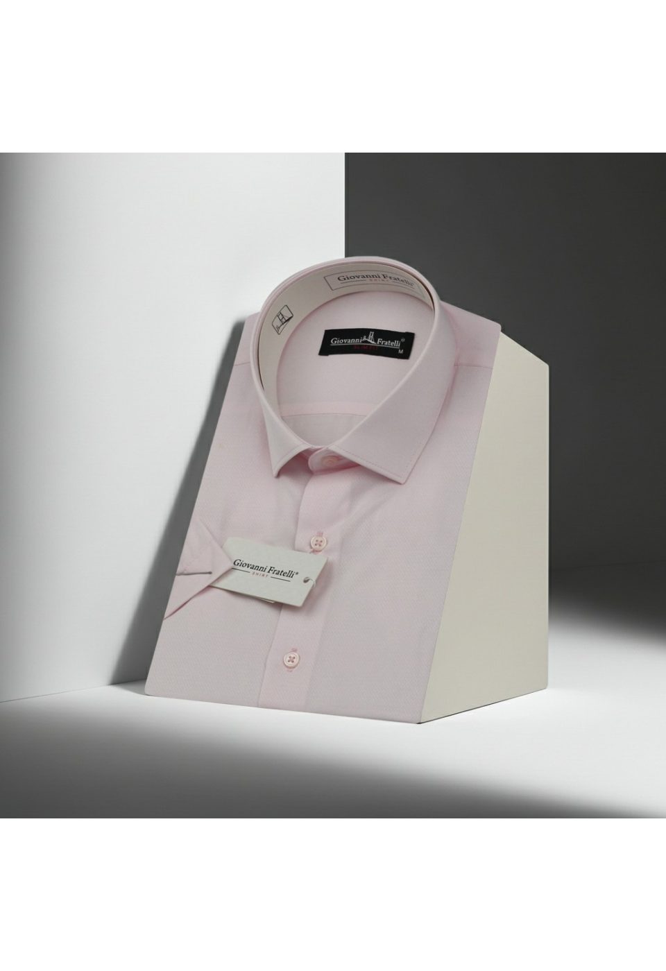 Slim Fit Kısa Kol Armürlü Jakar Erkek Gömlek 3GMK340124005 - Giovanni Fratelli
