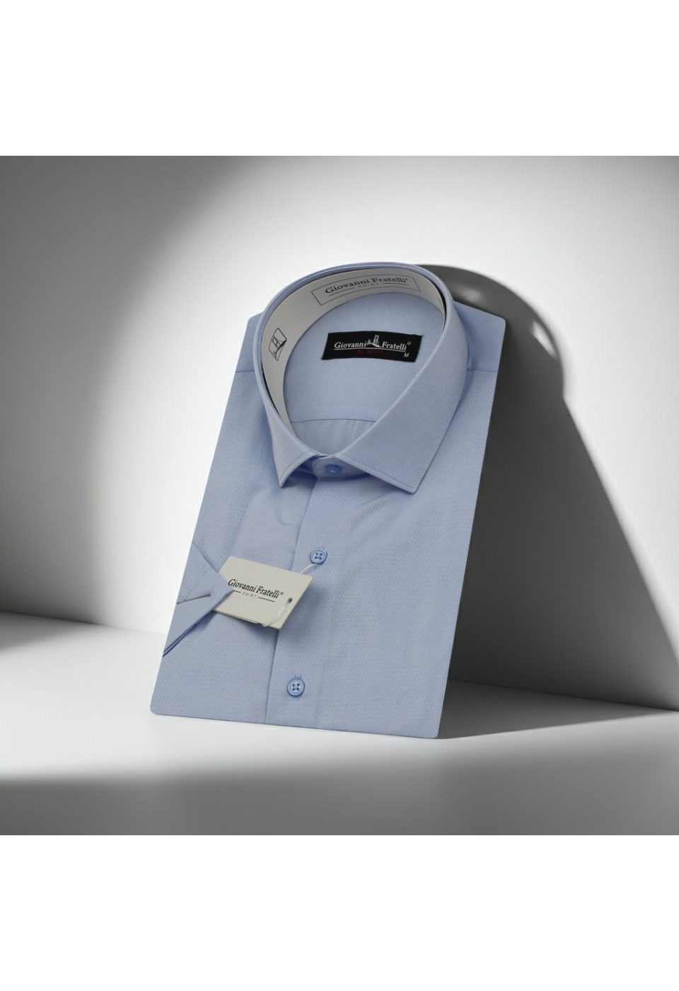 Slim Fit Kısa Kol Armürlü Jakar Erkek Gömlek 3GMK340124007 - Giovanni Fratelli