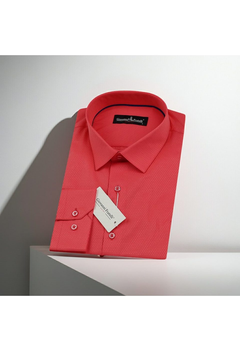 Slim Fit Uzun Kol Desenli Armürlü Jakar Erkek Gömlek 3GMK310125B35 - Giovanni Fratelli