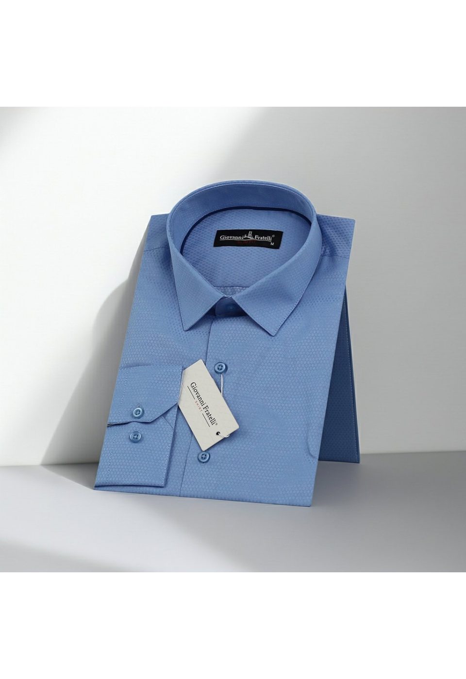 Slim Fit Uzun Kol Desenli Armürlü Jakar Erkek Gömlek 3GMK310125B36 - Giovanni Fratelli