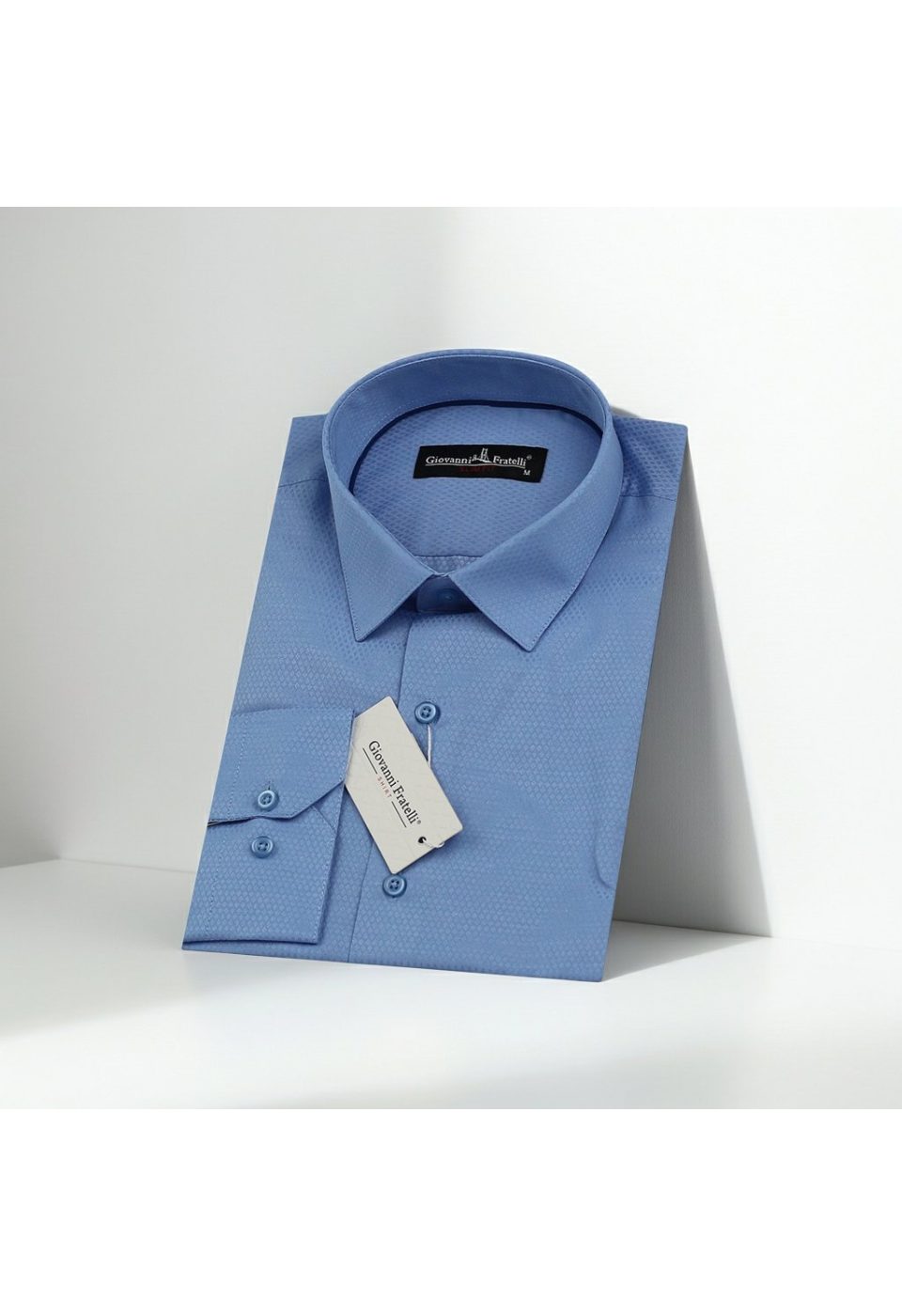Slim Fit Uzun Kol Desenli Armürlü Jakar Erkek Gömlek 3GMK310125B36 - Giovanni Fratelli