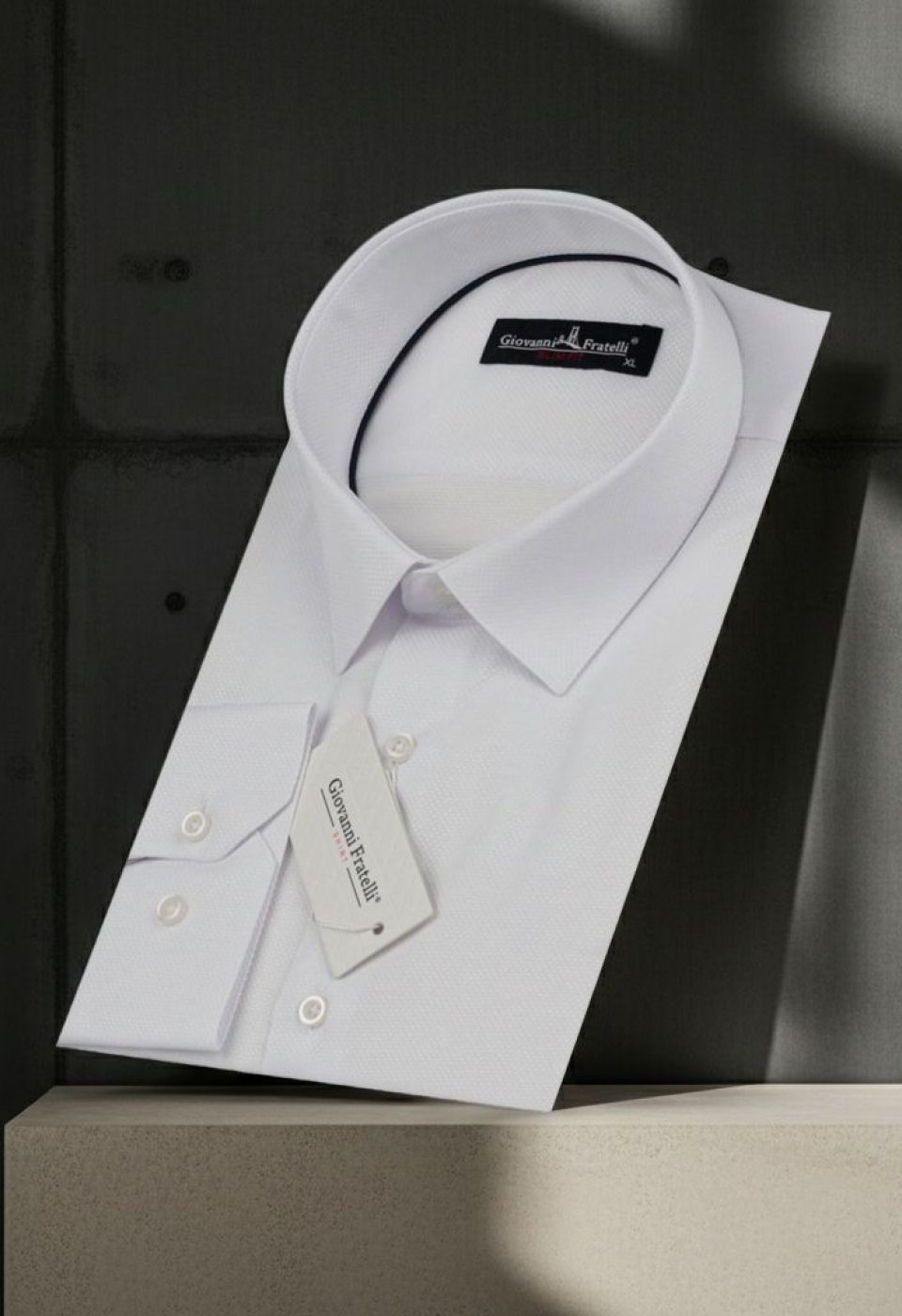 0141 CR 001 Slim Fit Uzun Kol Desenli Armürlü Jakar Erkek Gömlek 3GMK320141001 - Giovanni Fratelli