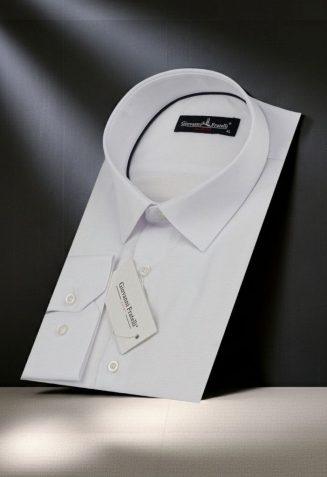 Slim Fit Uzun Kol Desenli Armürlü Jakar Erkek Gömlek 3GMK320141001