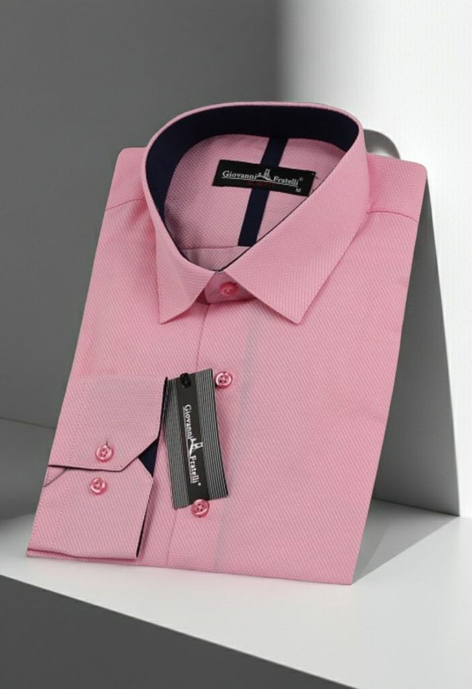 Slim Fit Uzun Kol DÜz Renk Diagonal Dokuma Lüks Erkek Gömlek 3GMK310153004