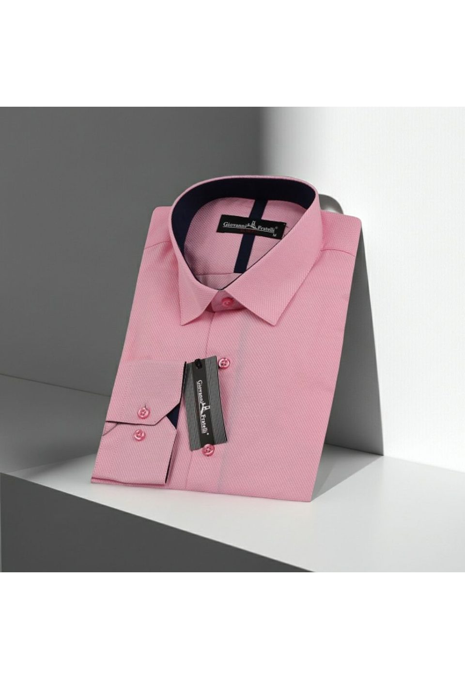 0153 CR 004 Slim Fit Uzun Kol DÜz Renk Diagonal Dokuma Lüks Erkek Gömlek 3GMK310153004 - Giovanni Fratelli