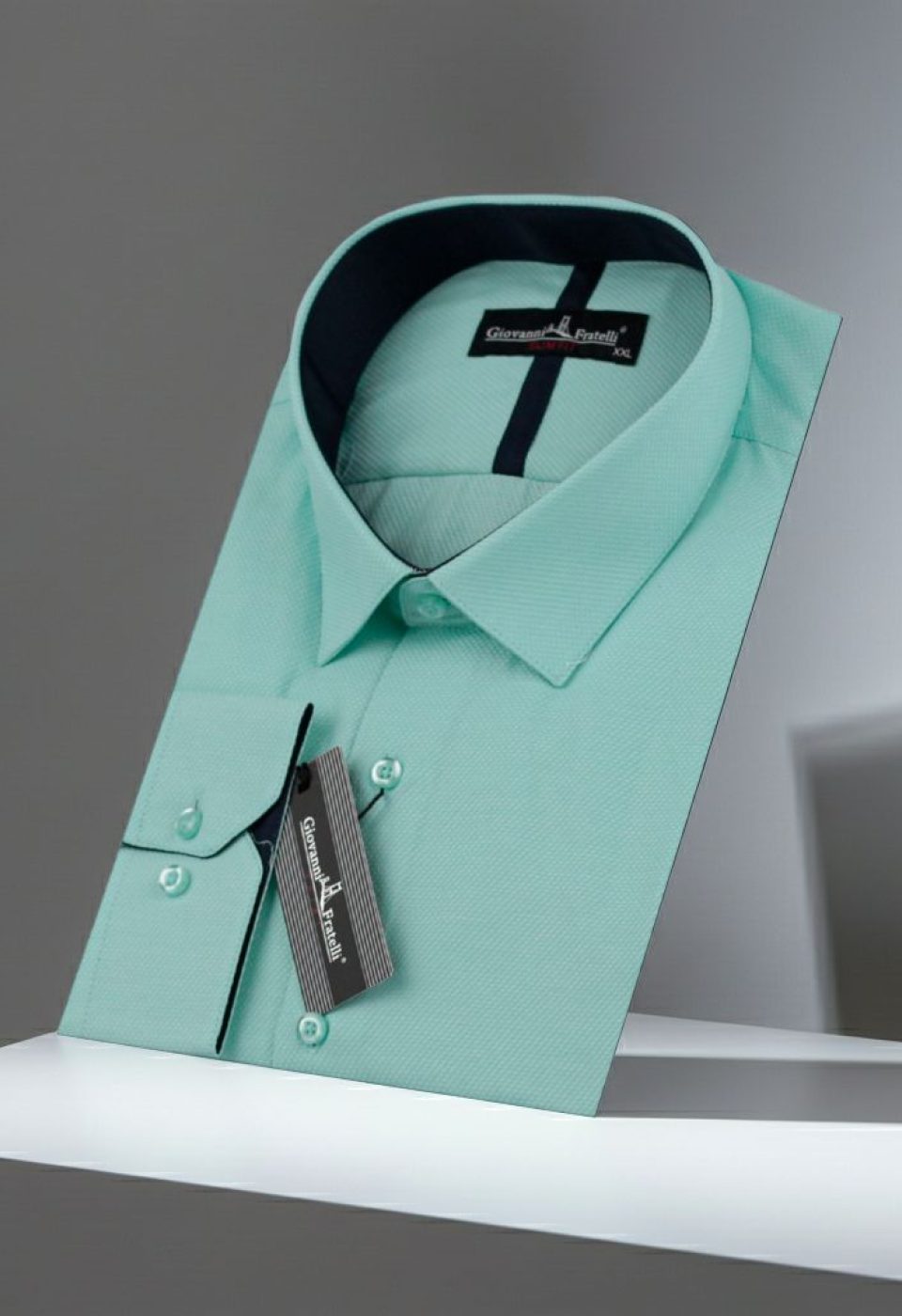 Slim Fit Uzun Kol DÜz Renk Diagonal Dokuma Lüks Erkek Gömlek 3GMK310153006