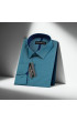 Slim Fit Uzun Kol DÜz Renk Diagonal Dokuma Lüks Erkek Gömlek 3GMK310153007