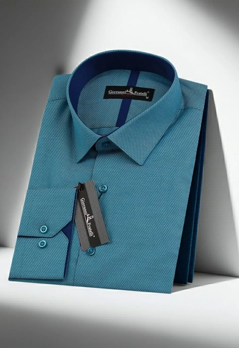 Slim Fit Uzun Kol DÜz Renk Diagonal Dokuma Lüks Erkek Gömlek 3GMK310153007