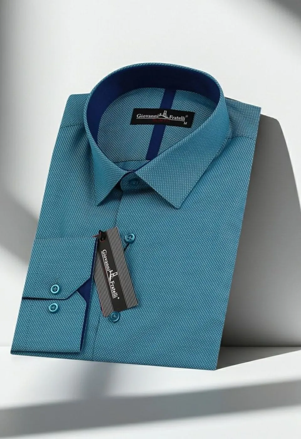 Slim Fit Uzun Kol DÜz Renk Diagonal Dokuma Lüks Erkek Gömlek 3GMK310153007