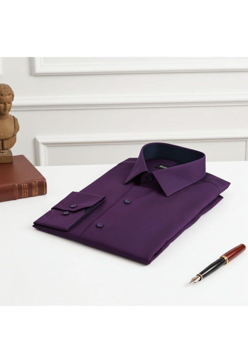 Slim Fit Uzun Kol DÜz Renk Diagonal Dokuma Lüks Erkek Gömlek 3GMK310153010 - Giovanni Fratelli