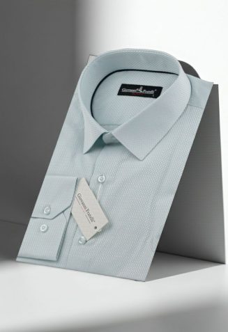 Slim Fit Uzun Kol Desenli Armürlü Jakar Erkek Gömlek 3GMK310159005