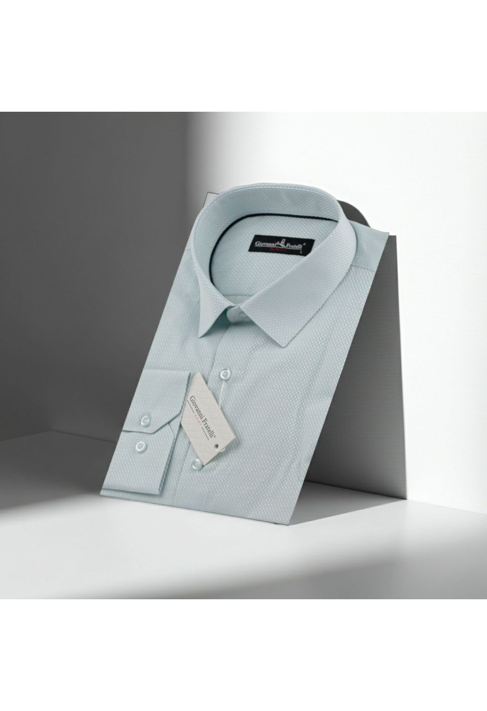 Slim Fit Uzun Kol Desenli Armürlü Jakar Erkek Gömlek 3GMK310159005 - Giovanni Fratelli