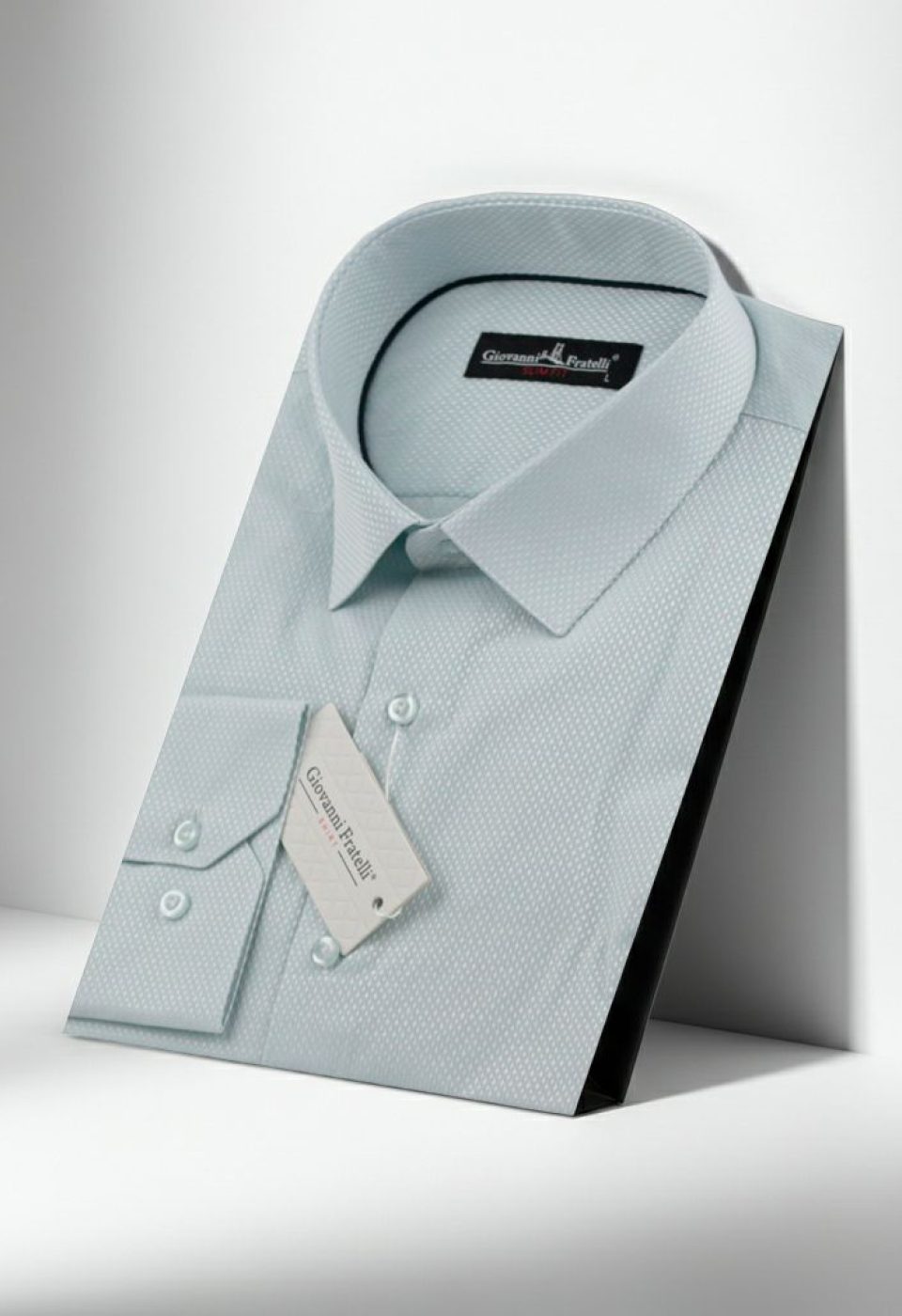 Slim Fit Uzun Kol Desenli Armürlü Jakar Erkek Gömlek 3GMK310159005