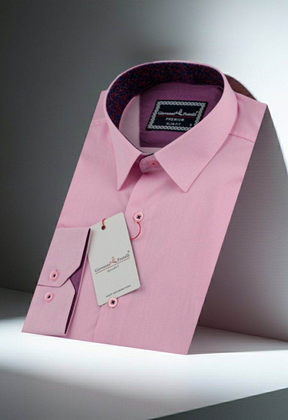 Slim Fit Uzun Kol Düz Renk Erkek Gömlek 3GMK310179001 - Giovanni Fratelli