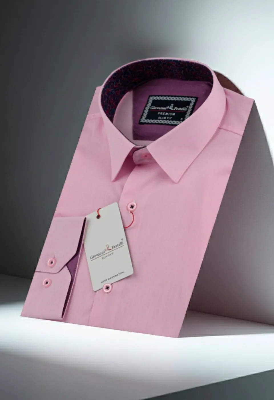 Slim Fit Uzun Kol Düz Renk Erkek Gömlek 3GMK310179001 - Giovanni Fratelli
